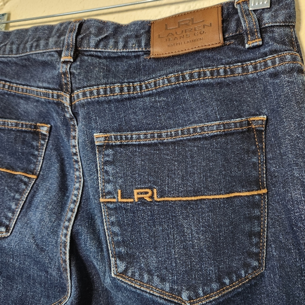 Women's Lauren Ralph Lauren Dark Wash Classic Straight Denim Jeans Size 8 - Picture 3 of 7